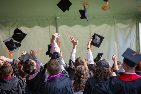 Our students celebrating their graduation in 2023